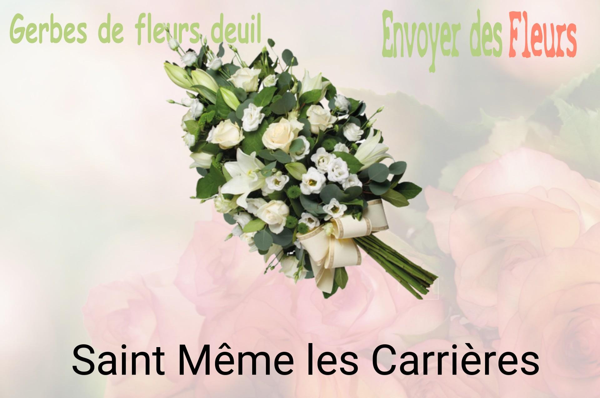 Gerbe de fleurs de deuil livrée à Saint-Même-les-Carrières